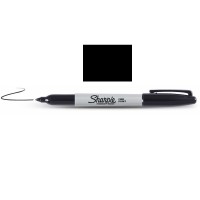 Sharpie 09-810930 FINE Markeris juod. sp.