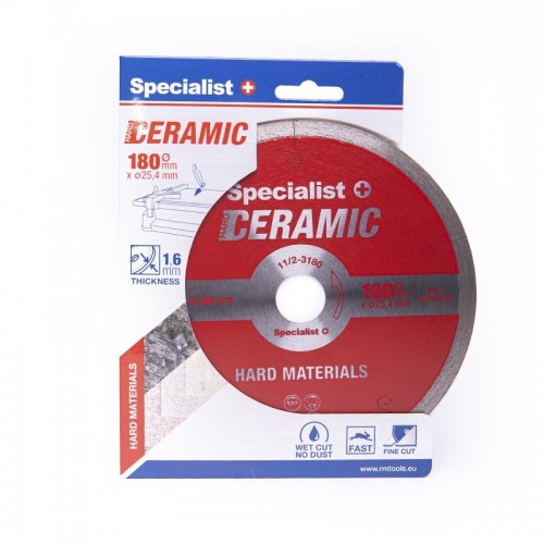 Specialist 11/2-3180  Deimantinis diskas CERAMIC 180x25,4/8x1,8 mm
