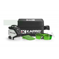 Kapro 962G + Krepšys ir akiniai. Prolaser® 360 Green. Lazerinis matuoklis žaliu spinduliu ir du taškai į lubas ir grindis.