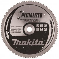 Makita B-23123 305x25,4x1,95mm 100T -5° Nerūdijančio plieno pjovimo diskas (inox)