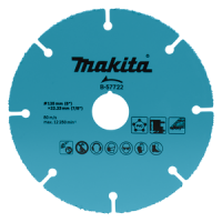 Makita B-57722 Carbide pjovimo diskas 125 mm Pjauti Gipsą, Gipso kartoną, Metalo plokštė, Plastiką, PVC