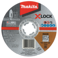 Makita E-00418 Pjovimo diskas 125X1,2MM, X-LOCK (A60T), INOX