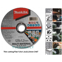 Makita E-10724 multifunkcinis pjovimo diskas 125mm  metalui, plienui, plytoms keramikai, aliuminiui ir t.t