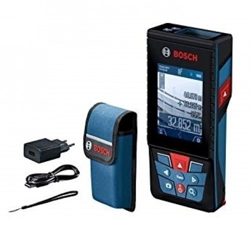 Bosch GLM 120 C + stovas. Bluetooth atstumų matuoklis + trikojis BT 150