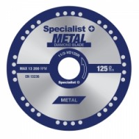 Specialist 11/2-VD125R Deimantinis pj. diskas metalui 125x1,5x22,23 mm
