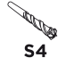 Graphite 57H488 Grąžtas SDS Plus 20x600mm, typ S4, quatro (dvigubas)