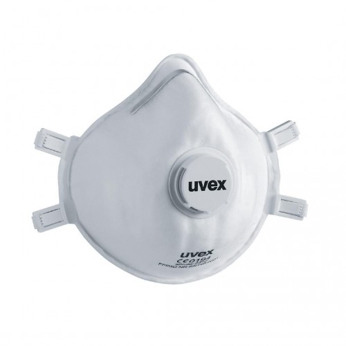 Uvex UV8752312 Respiratorius  Silv-Air Classic 2312 FFP3, puodelio tipo su vožtuvu, baltas, 2 vnt mažmeninėje pakuotėje