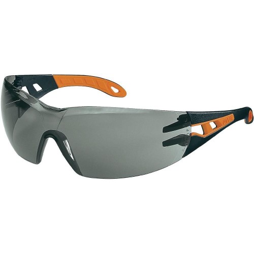 Uvex UV9192245RT Apsauginiai akiniai  Pheos pilka linze, supravision excellence padengimas, juodos/oranžinės kojelės.