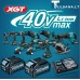 MAKITA RT001GZ13 su priedais XGT® 40V akumuliatorinis frezeris 6/8mm be akumuliatoriaus ir kroviklio.