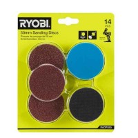 RYOBI RADPS50, 50 mm šlifavimo diskai (14 dalių)